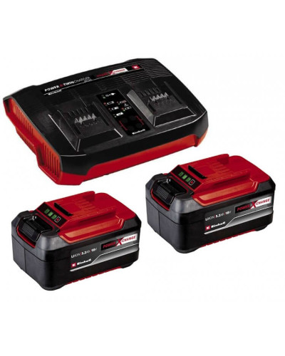 Аккумулятор с зарядным устройством на два аккумулятора Einhell 18V 2x5.2Ah PXC-Twincharger Kit