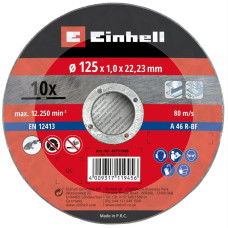 Диск отрезной по металлу Einhell 125х1.0х22.23 мм, 10 шт
