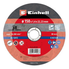 Диск отрезной по металлу Einhell 150х1.4х22.23 мм, 5 шт