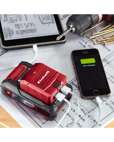 Адаптер USB-аккумулятора Einhell TC-CP 18 Li USB A/C-Solo, без акб