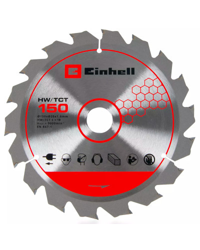 Пильный диск по дереву Einhell 150x20 мм 18 зубцов 