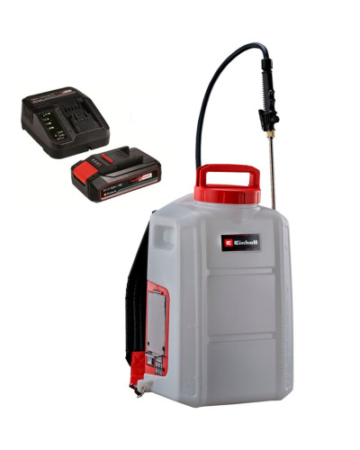 Акумуляторний ранцевий обприскувач Einhell GE-WS 18/150 Li Kit, 1 акб 18 В 2.5 Ah, з/п
