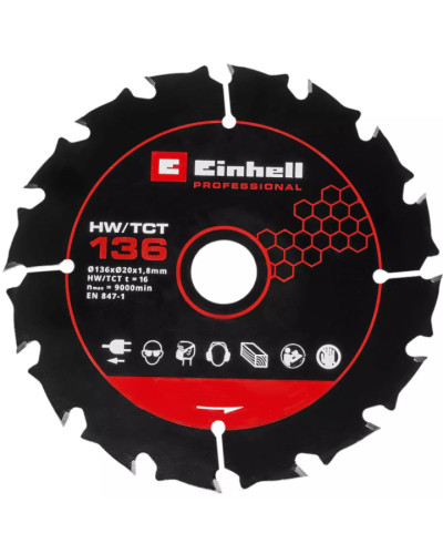 Пильное полотно Einhell 136x20x1.8 мм, 16 зубцов