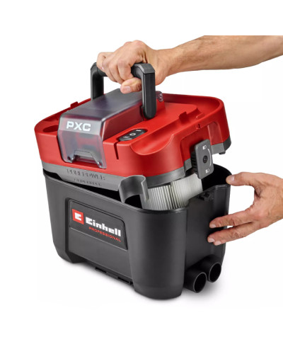Аккумуляторный пылесос для сухой и влажной уборки Einhell TP-VC 18/10 Li BL L-Solo, без акб и з/у