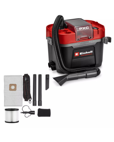 Аккумуляторный пылесос для сухой и влажной уборки Einhell TP-VC 18/10 Li BL L-Solo, без акб и з/у