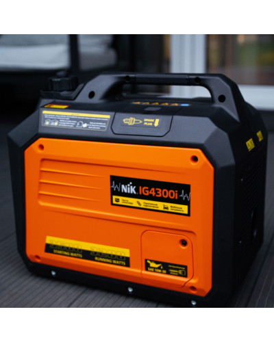 Бензиновый инверторный генератор NiK IG 4300i