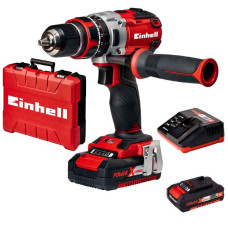 Акумуляторний шуруповерт Einhell TE-CD 18 Li Kit, 2 акб 18 V 2 Ah, з/п у кейсі