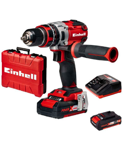 Акумуляторний шуруповерт Einhell TE-CD 18 Li Kit, 2 акб 18 V 2 Ah, з/п у кейсі