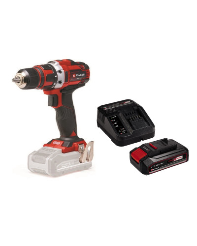 Акумуляторний шуруповерт Einhell TE-CD 18/40 Li KIT, 1 акб Power X-Change 18V 2.5 Ah, з/п