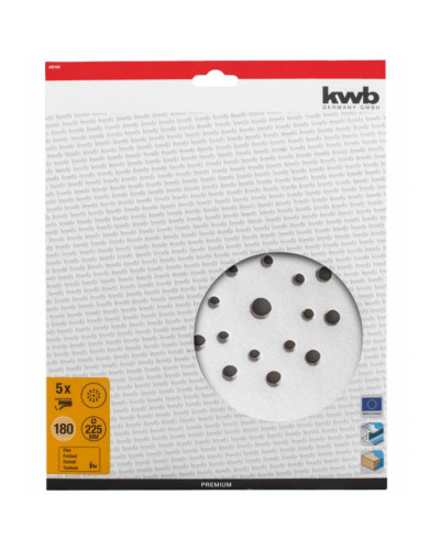 Абразивні круги KWB для TC-DW 225 P180, 5 шт