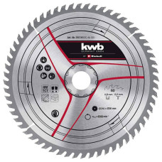 Пильный диск по дереву KWB TCT 216х30х2.4 мм, 60 зубов