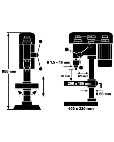 Свердлильний верстат Einhell TC-BD 630/1