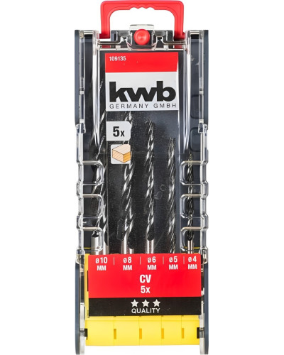 Набір свердел по дереву KWB Promo 5 шт