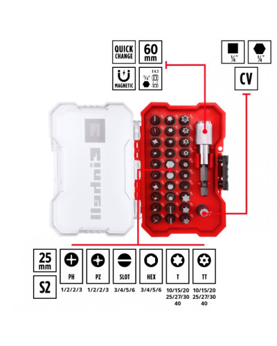 Набор бит Einhell 32 шт XS-Case