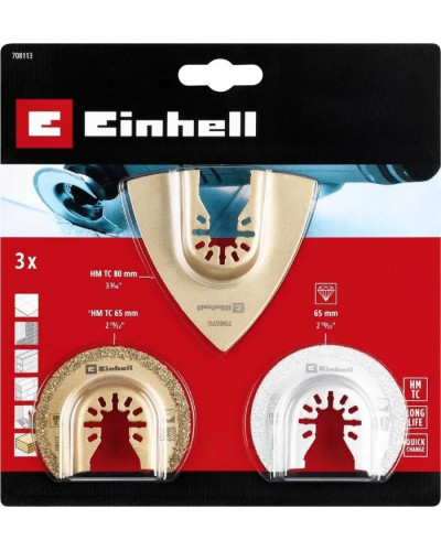 Набор насадок для реноватора по плитке Einhell, 3 шт