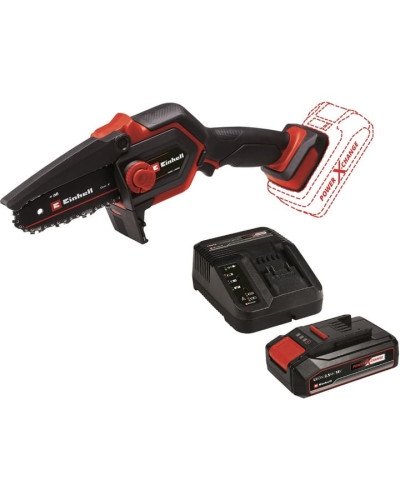 Акумуляторна ланцюгова пила Einhell GE-PS 18/15 Li BL Kit, 1 акб 18 V 2.5 Ah і з/п