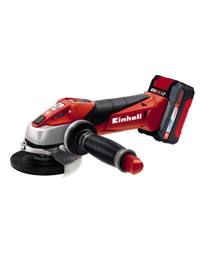 Аккумуляторная угловая шлифмашина Einhell TE-AG 18/115 Li Kit, 1 акб X-Change 18 V 3 Ah, з/у в кейсе
