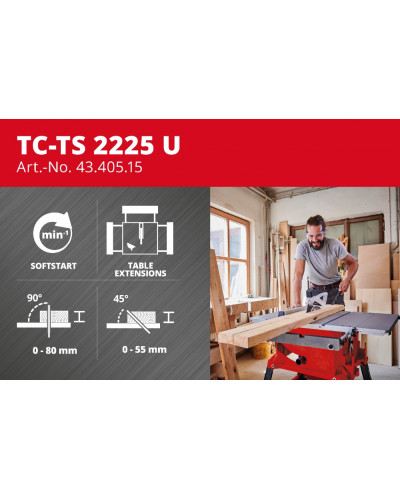 Настільна циркулярна пила Einhell TC-TS 2225 U New