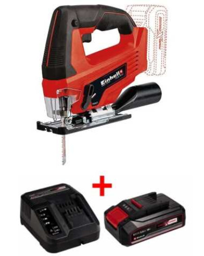 Аккумуляторный лобзик Einhell TC-JS 18 Li Kit, 1 акб Power X-Change Li-Ion 18 V 2.5 Ah, з/у