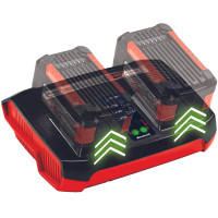 Комплект Einhell Power X-Change із двох акумуляторів 18V 4 Ah та подвійного зарядного пристрою