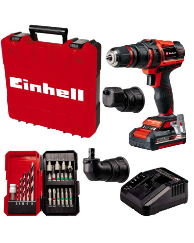 Аккумуляторный шуруповерт Einhell TE-CD 18/45 3X-Li +22, 1 акб Power X-Change 2,0 Ah, з/у